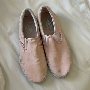 Used Ballerina Pink Slip On Vans